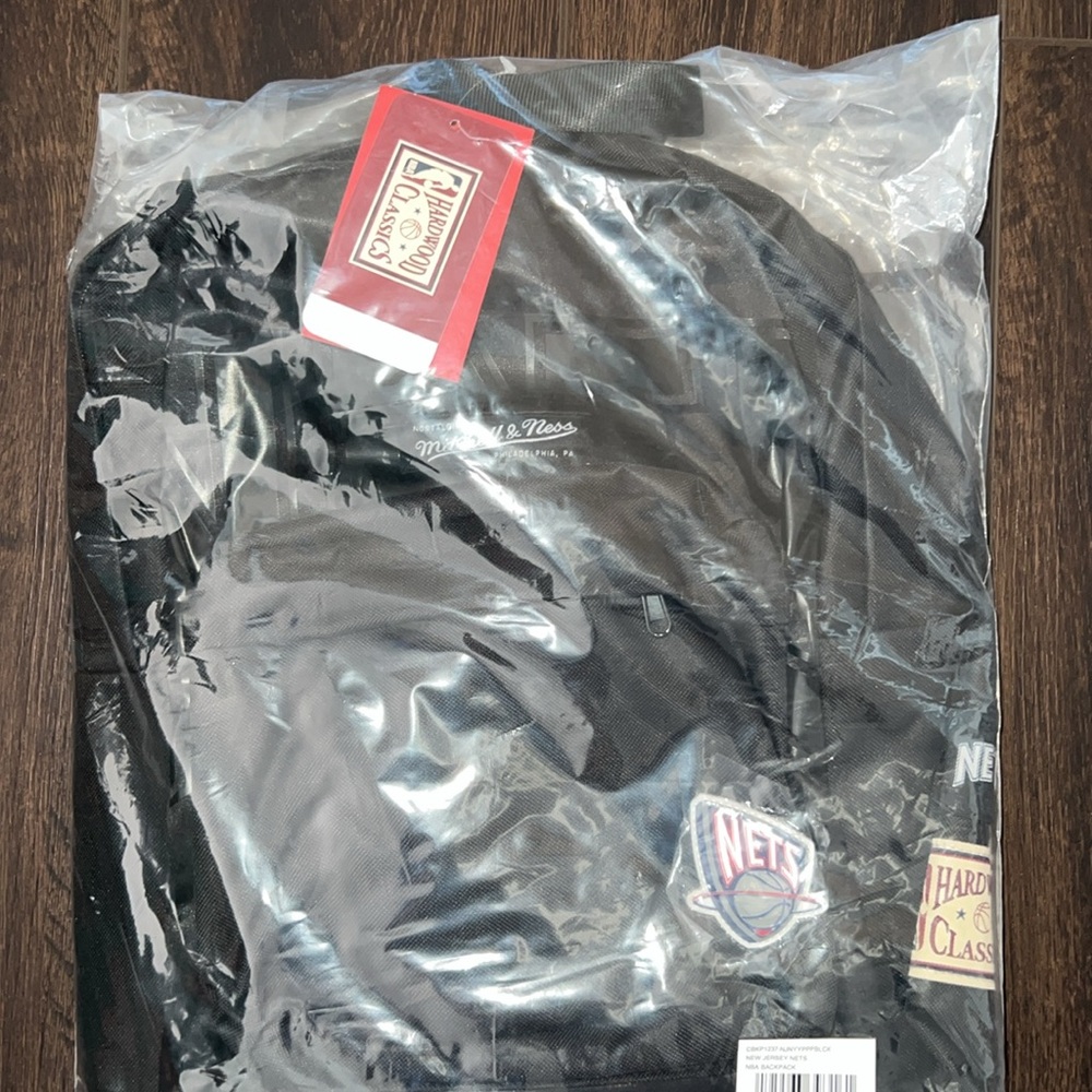 Mitchell & Ness Black Brooklyn Nets Team Backpack - Picture 3 of 3